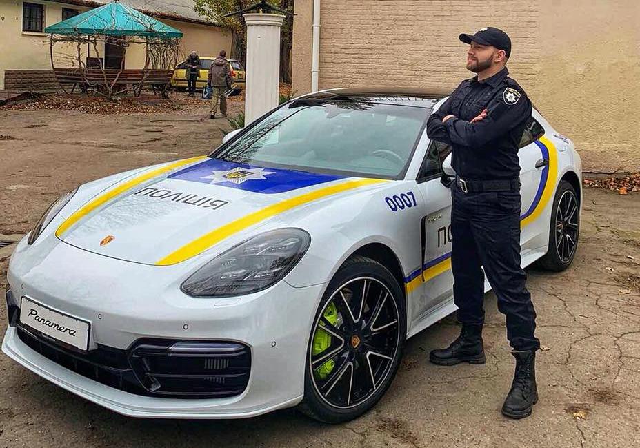 В Одессе заметили полицейский Porshe Panamera. Фото: Bogdan Iusypchuk