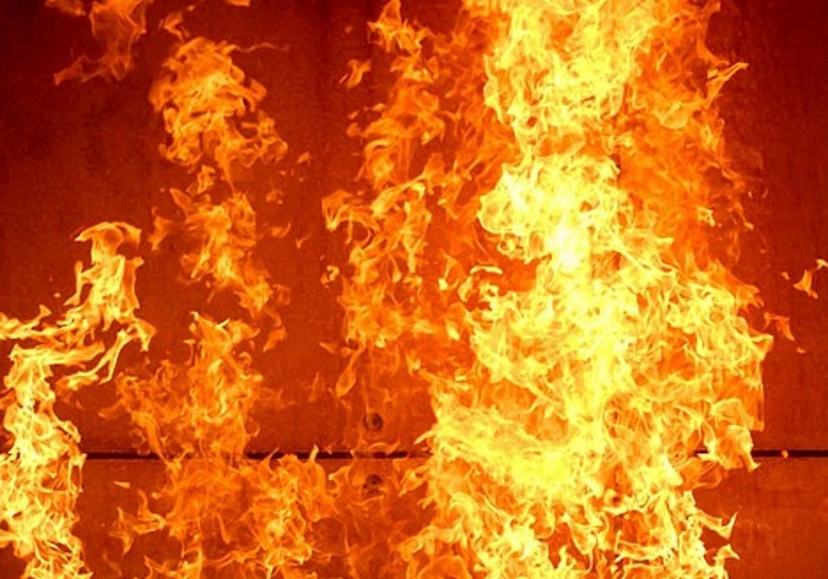 Под Одессой сгорела баня Фото из открытых источников 