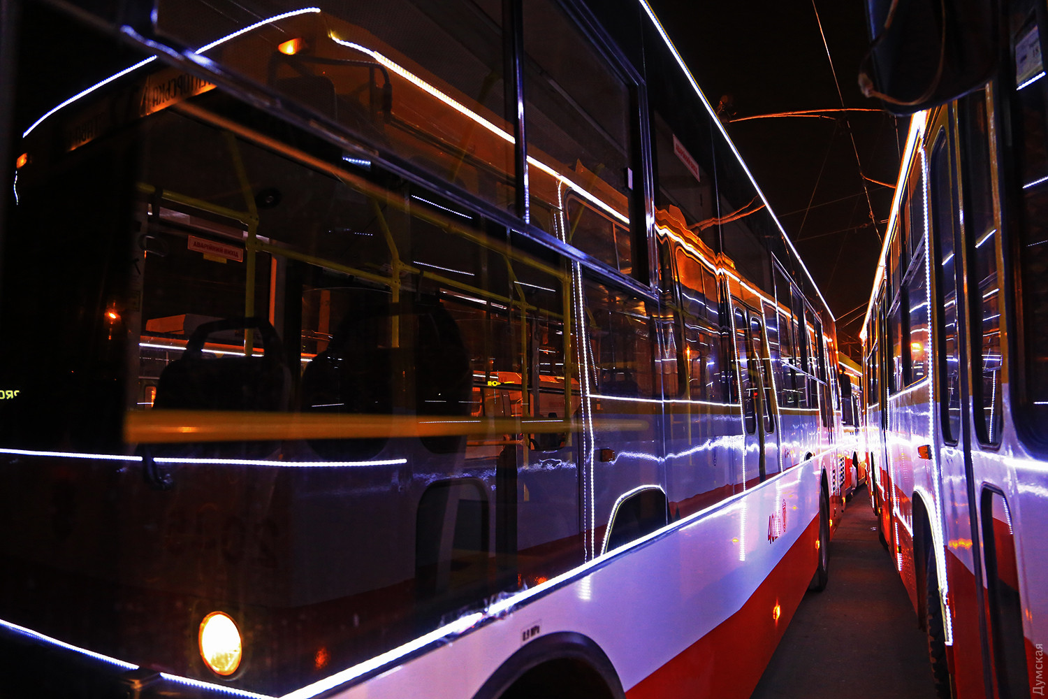 В Одессе пройдет парад новогодних троллейбусов. Фото: Думская
