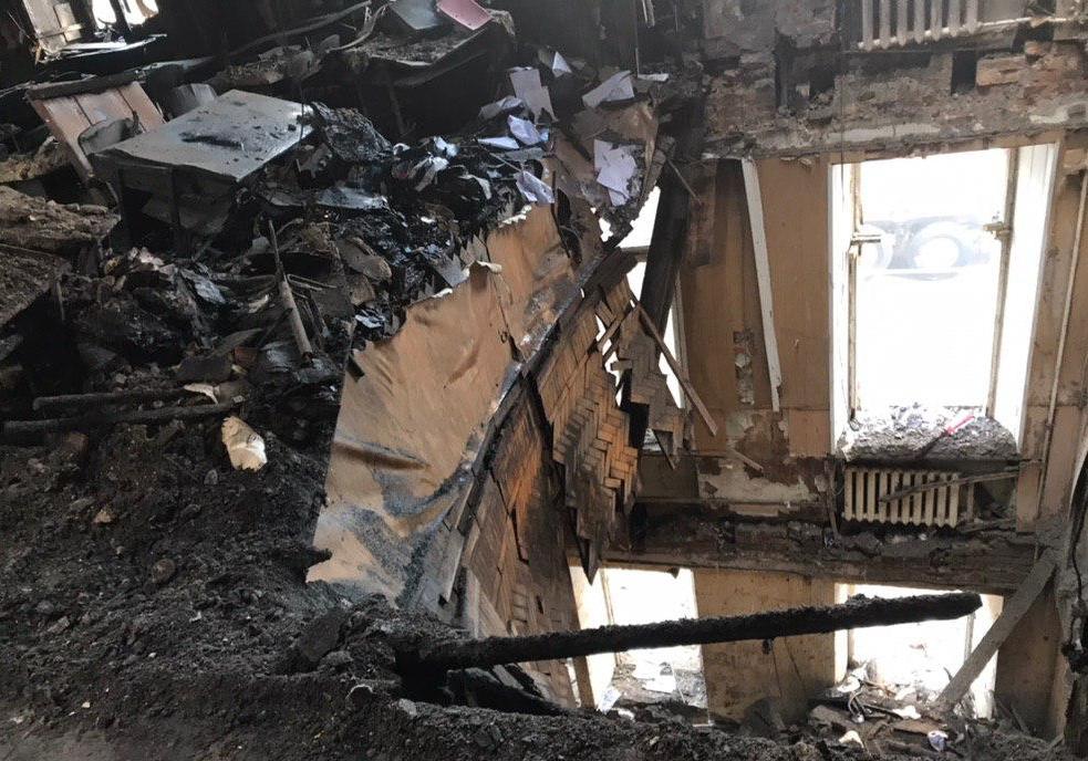 В Одесской облгосадминистрации обсудили, что делать с сгоревшим домом на Троицкой Фото: Odessa Online 