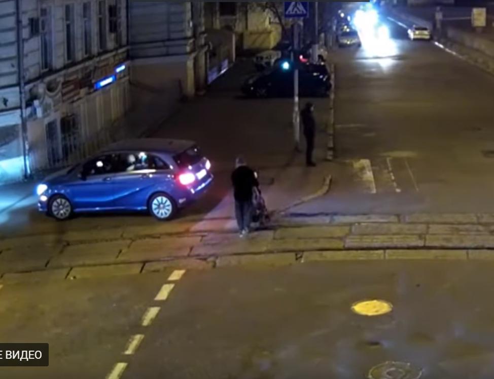 Неприятный инцидент в Одессе Скрин из видео