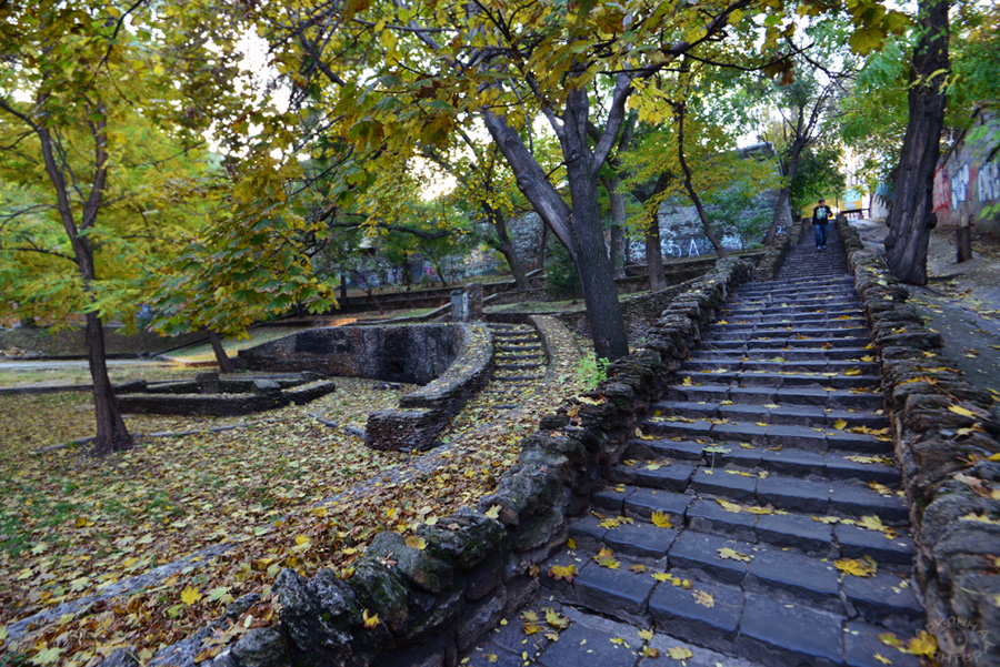 "Лестница мертвых" внизу Дерибасовской. Фото: histodessa.ru