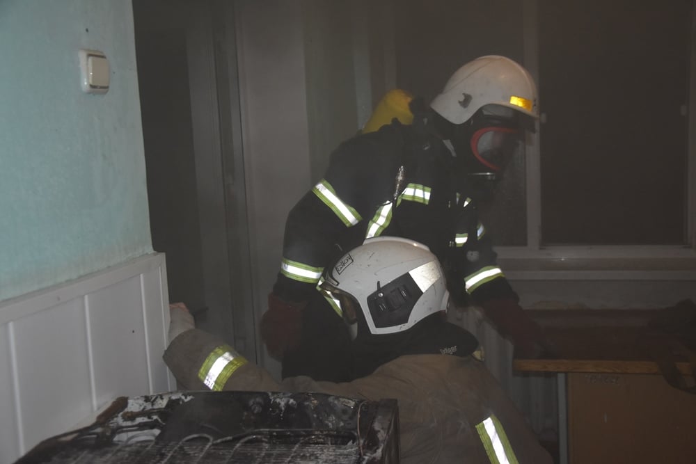 Пожар в одесском роддоме. Фото: ГСЧС