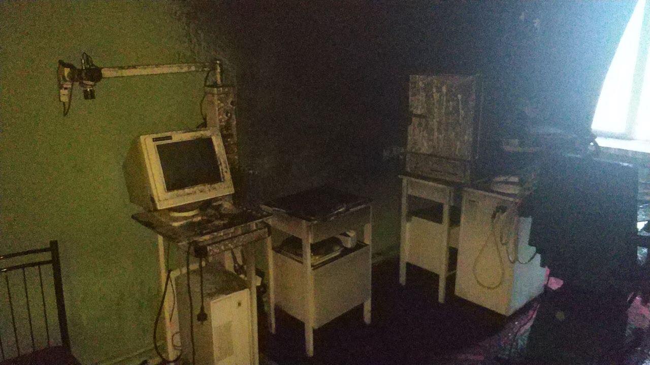 Горела школа-интернат. Фото: ГСЧС