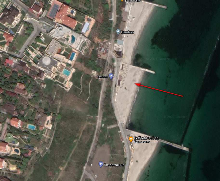 Скрин карты Google