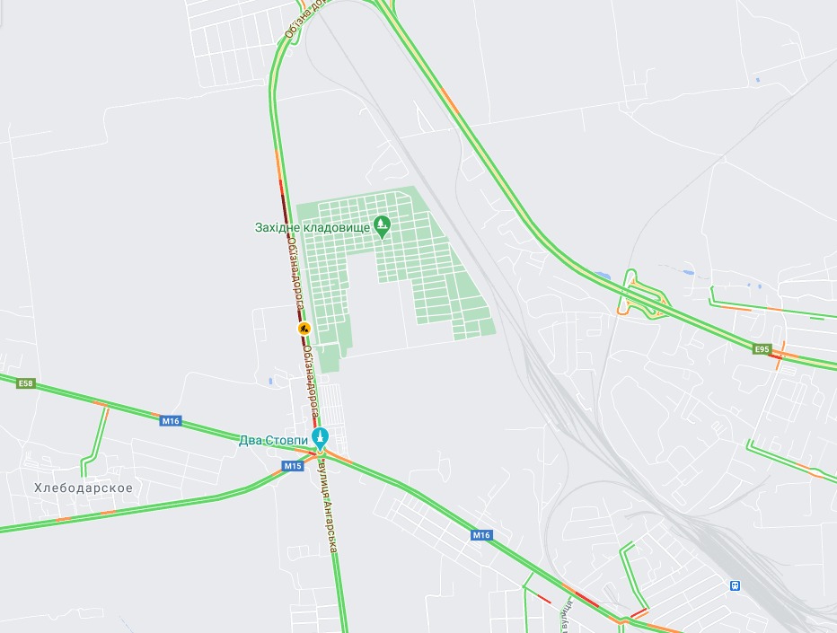 Пробки 10 апреля. Скрин Google