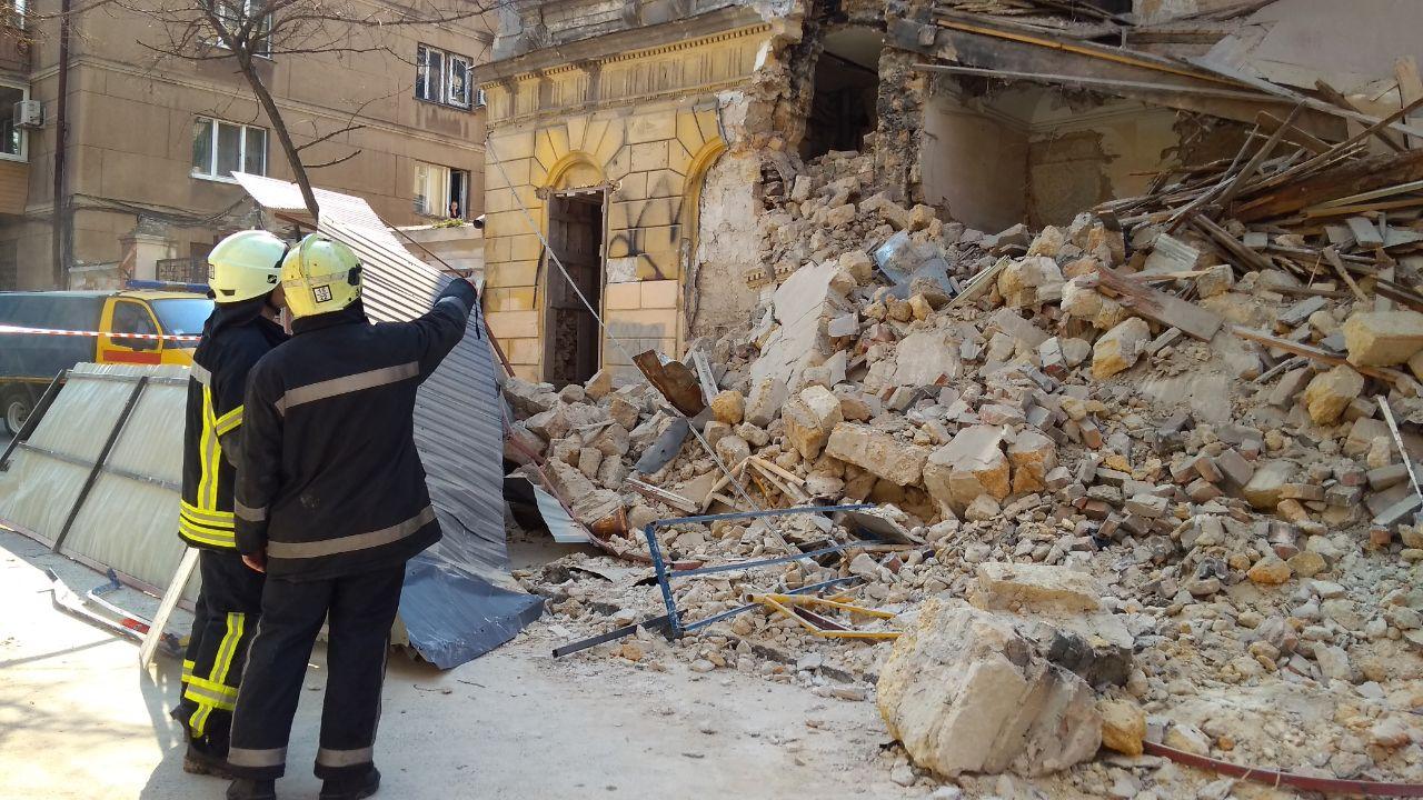 Обвал дома в Одессе Фото: ГСЧС