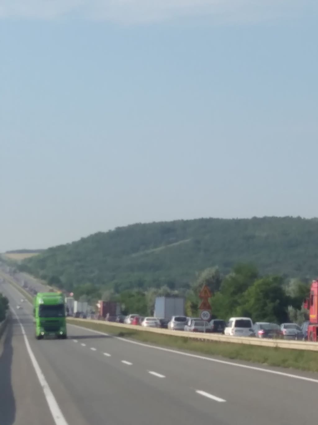 Пробка на трассе Одесса-Киев. Фото: odessamedia.net