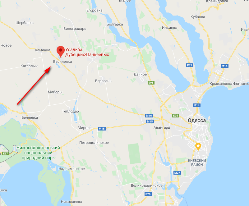 Скрин карты Google 