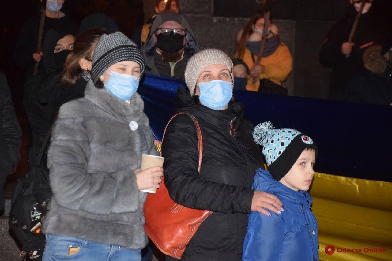 День рождения Бандеры в Одессе. Фото: odessa online