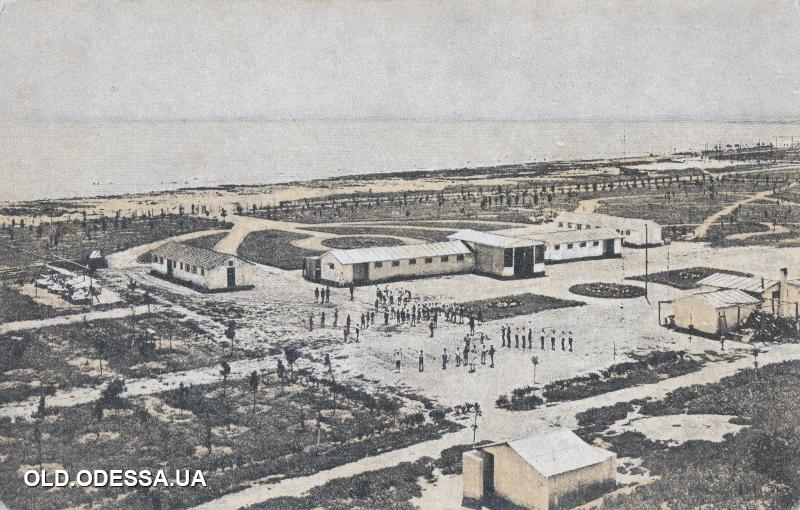 Одесса. Лузановка. Санаторий. Общий вид. Почтовая открытка. 1930-е годы Источник: http://viknaodessa.od.ua/old-photo/?molodaya-gvardiya-1917-1944