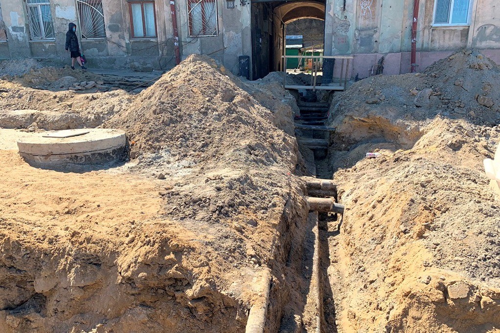 Фото горсовета Ремонт спуска Маринеско 