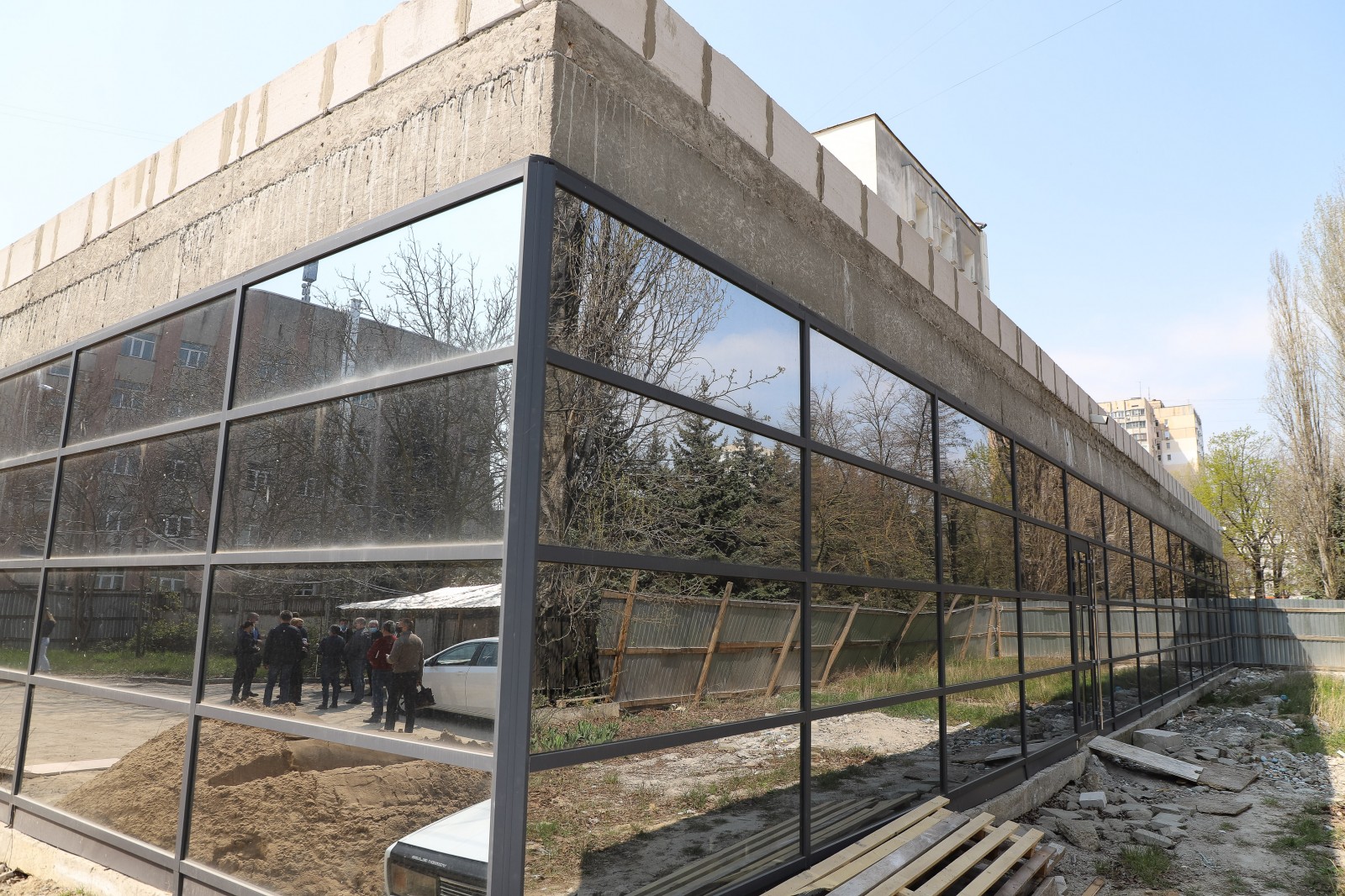 На поселке Котовского продолжают строить центр админуслуг Фото: горсовет