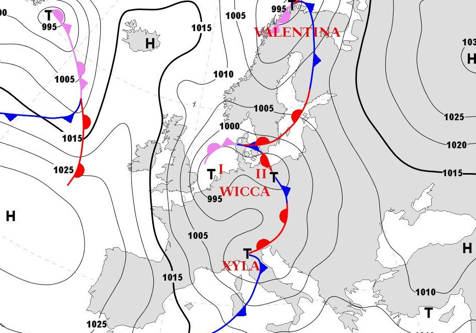 Циклон Викка надвигается на Одессу. - Dwd.de