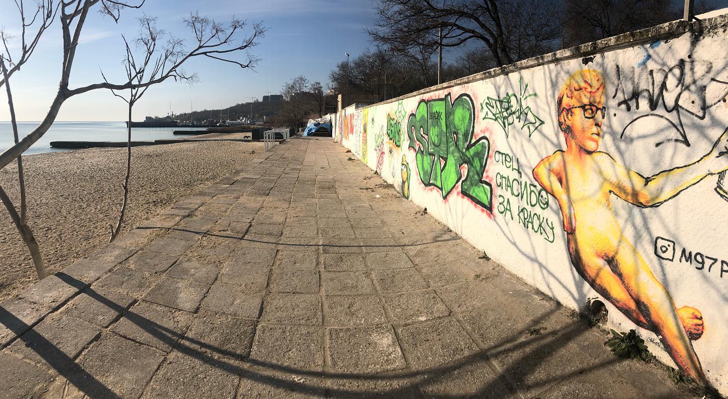 Одесские пляжи на время карантина Фото: Сергей Кравец.