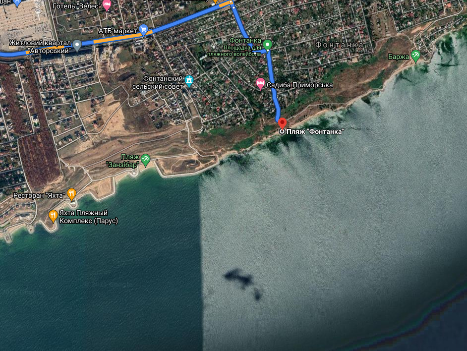 Скрин: карта Google