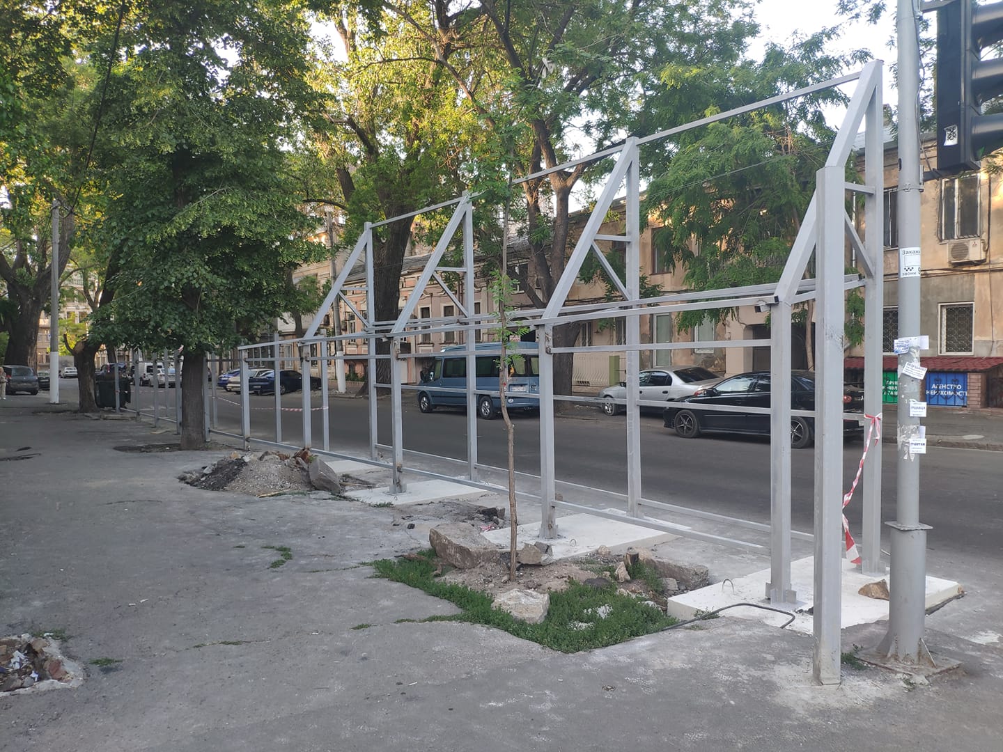 Забор для строительства Фото: Юрий Дяченко 