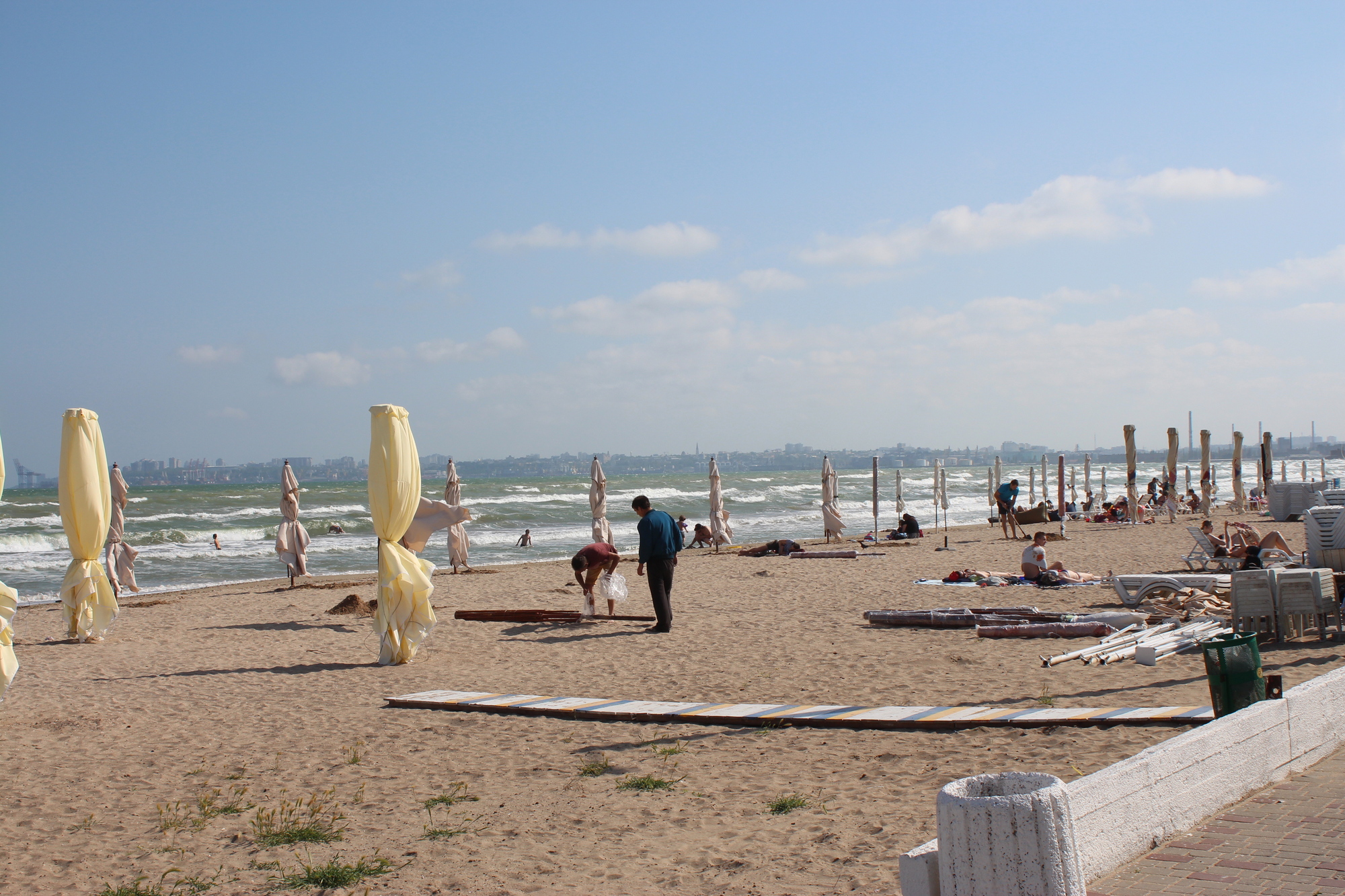 Фото пляж в Лузановке 