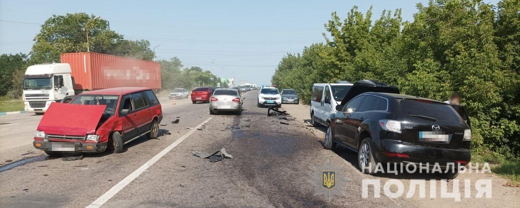 ДТП на трассе Одесса-Кучурган. Фото: Нацполиции 