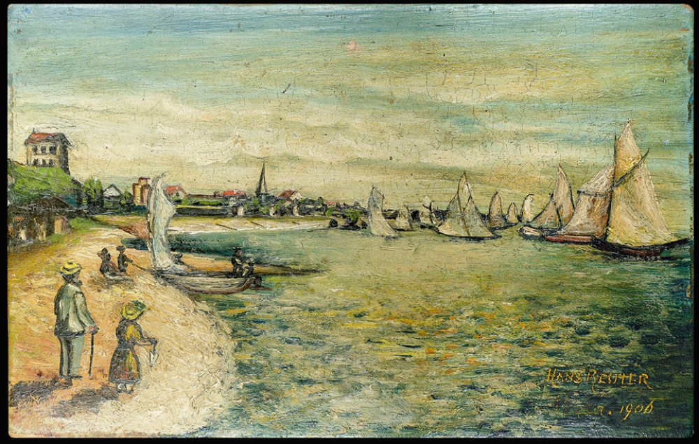 Пляж в Люстдорфе (Черноморке), начало XX века