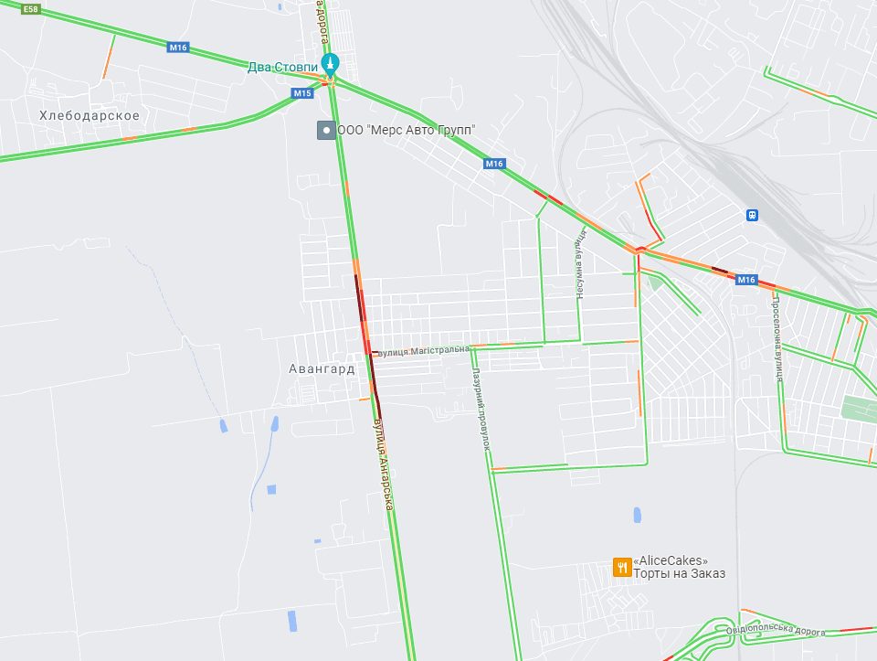 Скрин карты Google