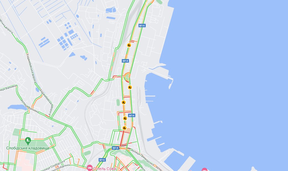 Скрин: карты Google ⠀