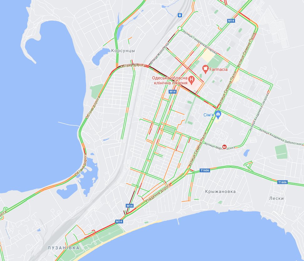 Скрин: карты Google