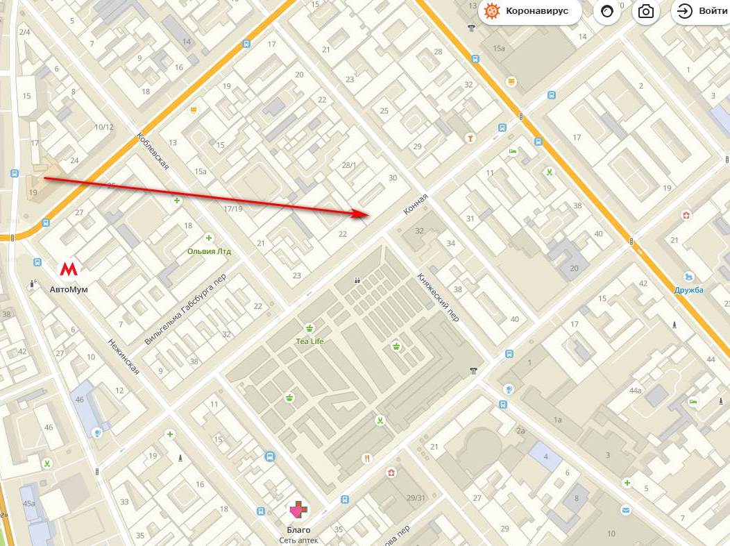 Елки на Новом рынке продают тут. Скрин 2ГИС