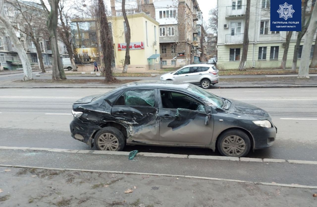 ДТП на проспекте Шевченко. Фото: Патрульная полиция 