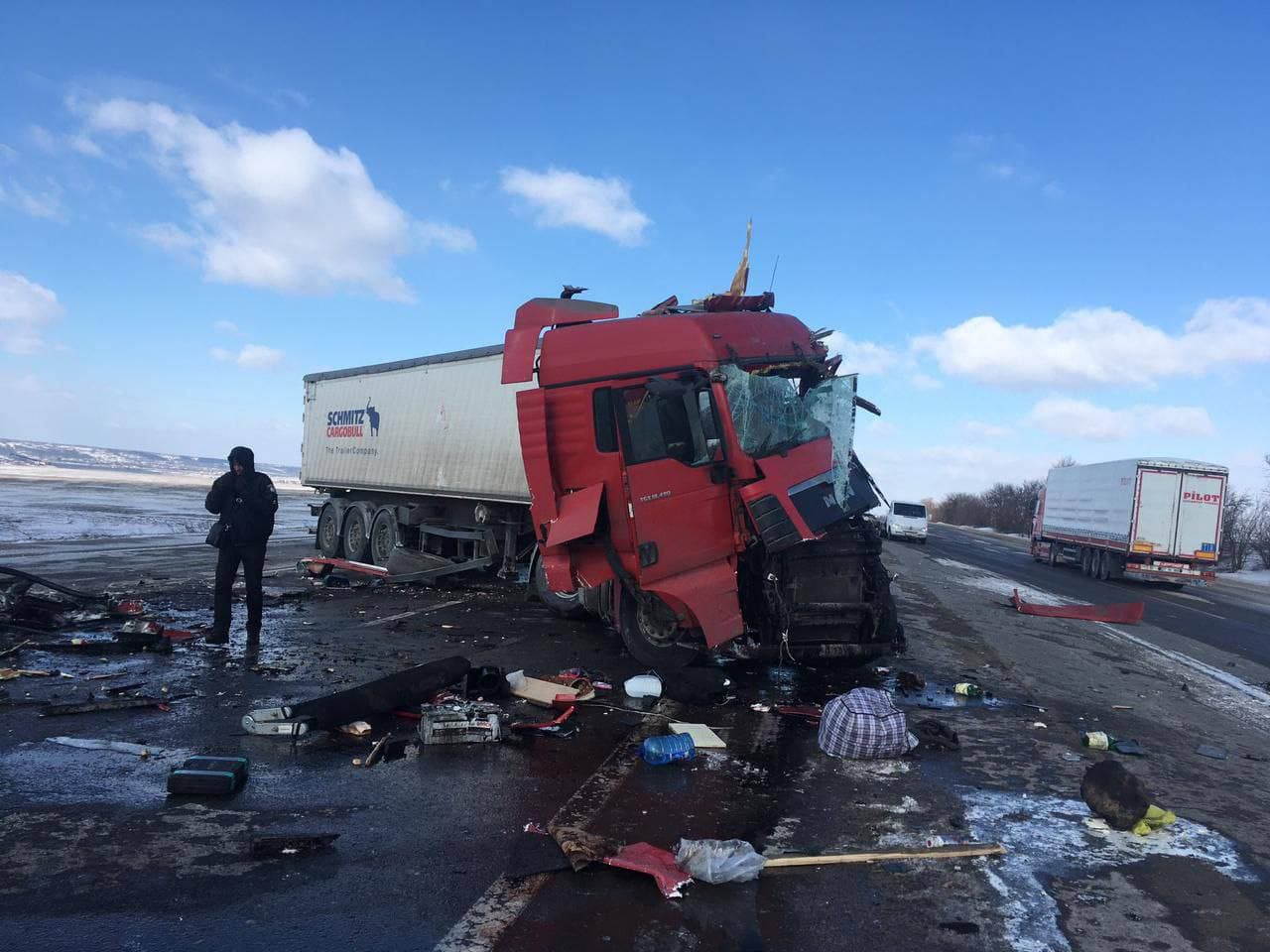 ДТП возле Клеверного моста. Фото: ХО