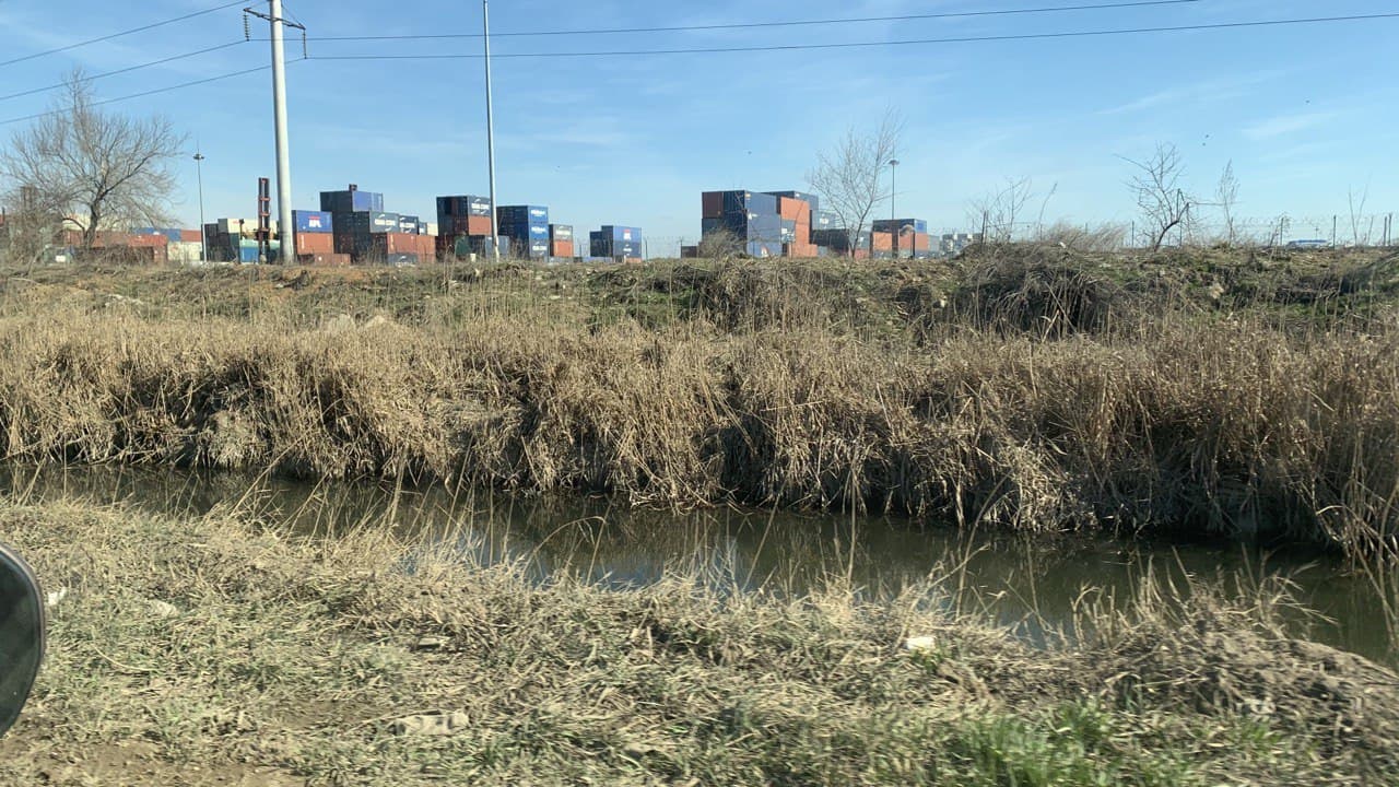 Канальчик вдоль Хаджибейской дороги. Фото автора