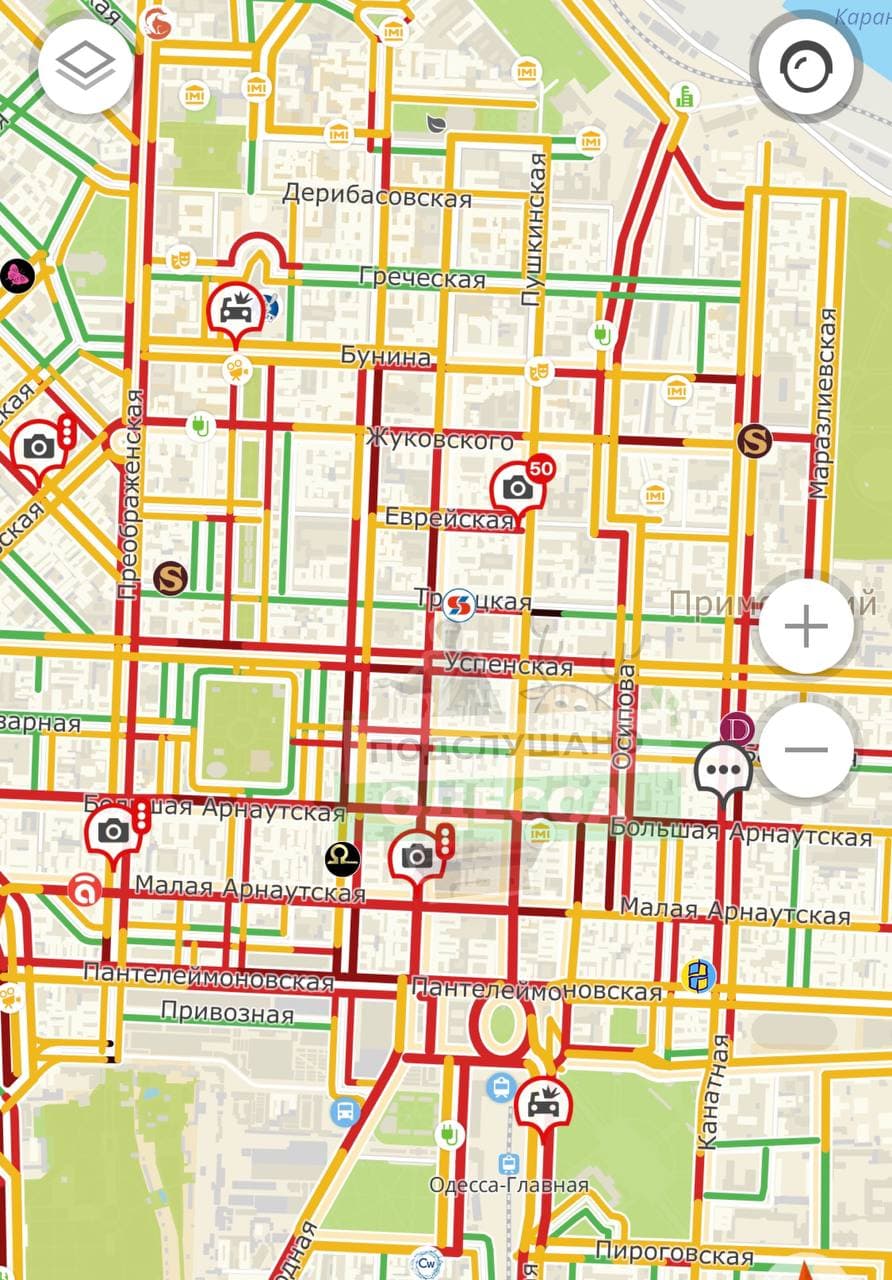 Скрин карты. Фото: Подслушано Одесса