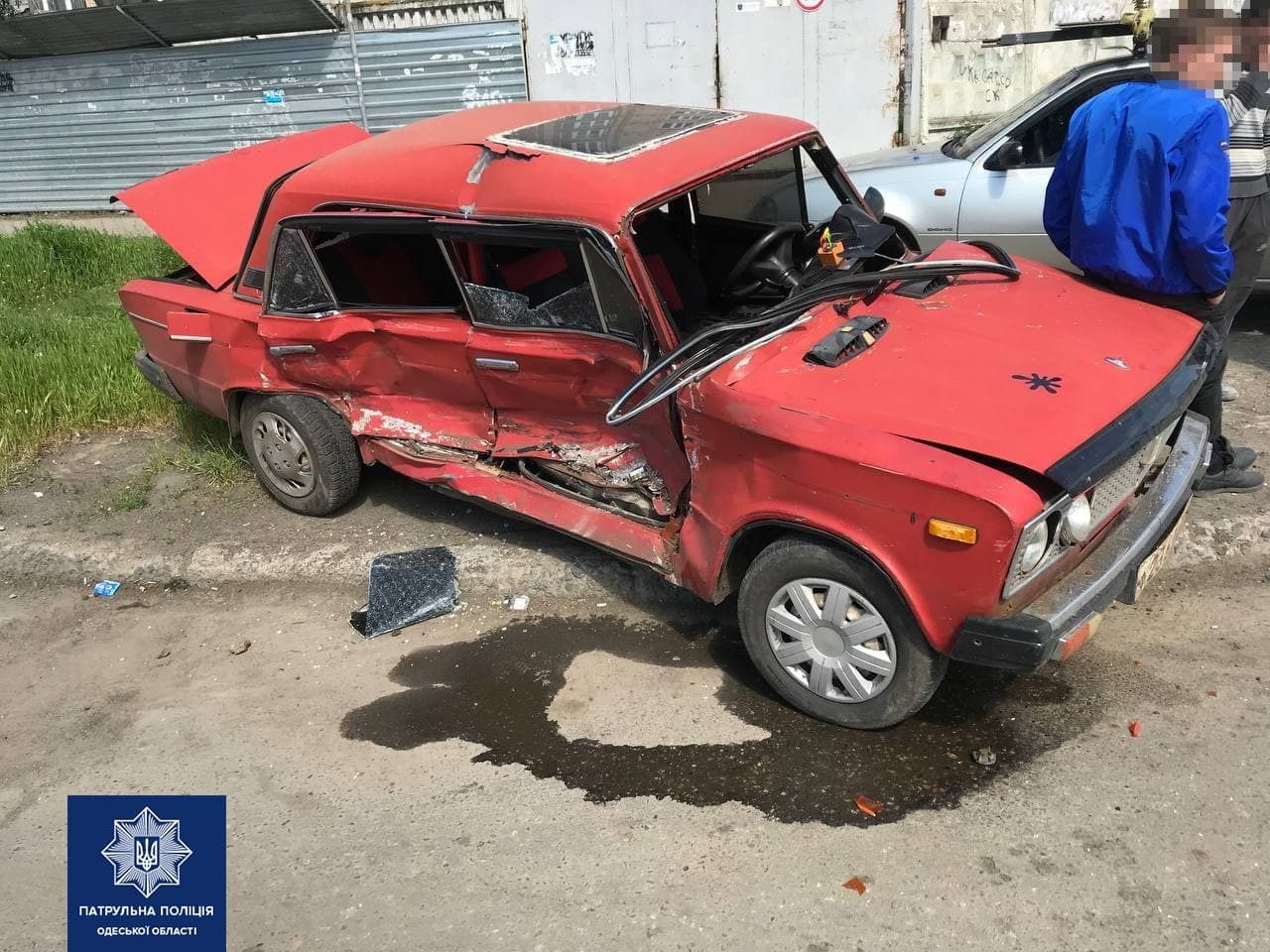 ДТП в Лузановке. Фото: Патрульная полиция