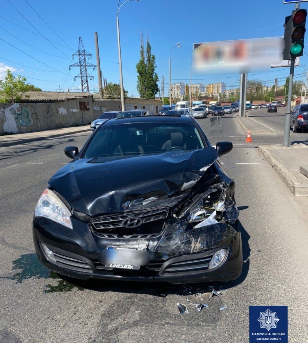 ДТП на Желябова. Фото Патрульной полиции