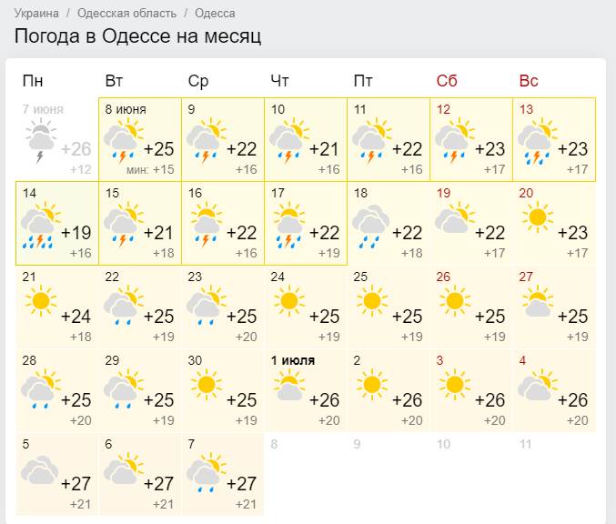 Скрин: Gismeteo