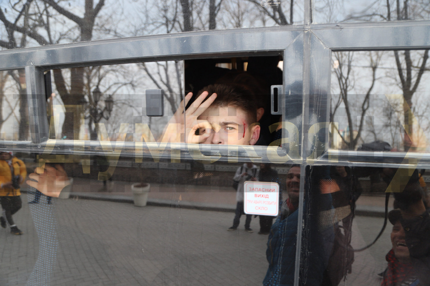 Потасовки на Приморском. Фото: Думская