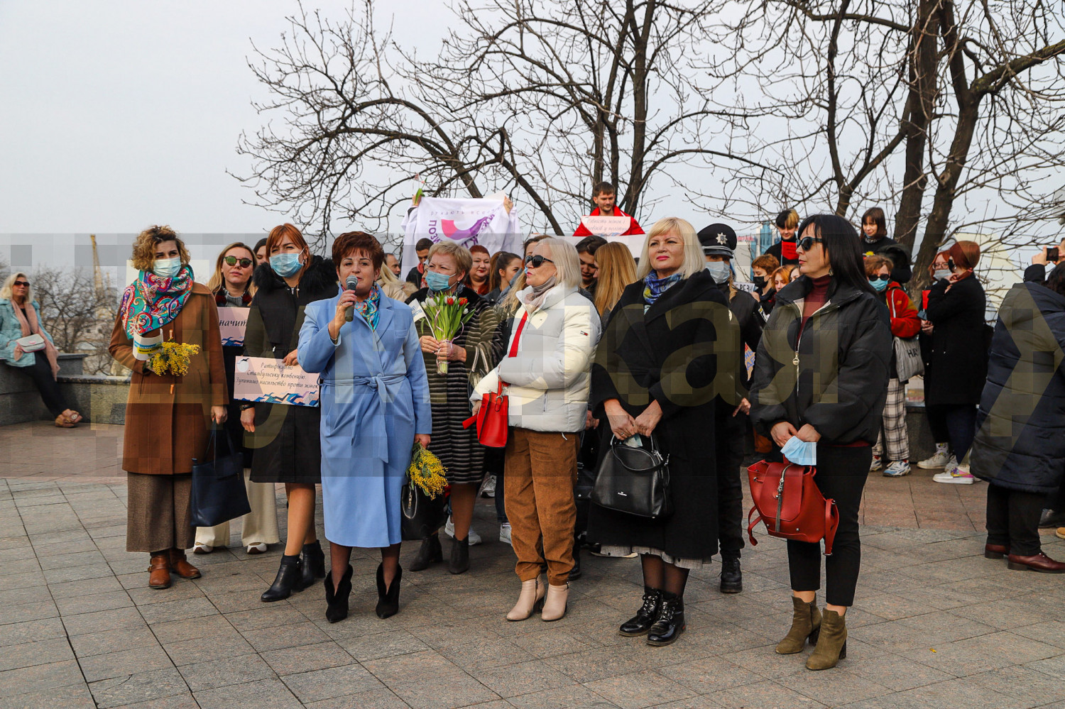Марш женщин. Фото: Думская