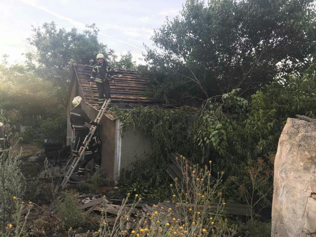 Пожар в Лиманском районе Фото: ГСЧС