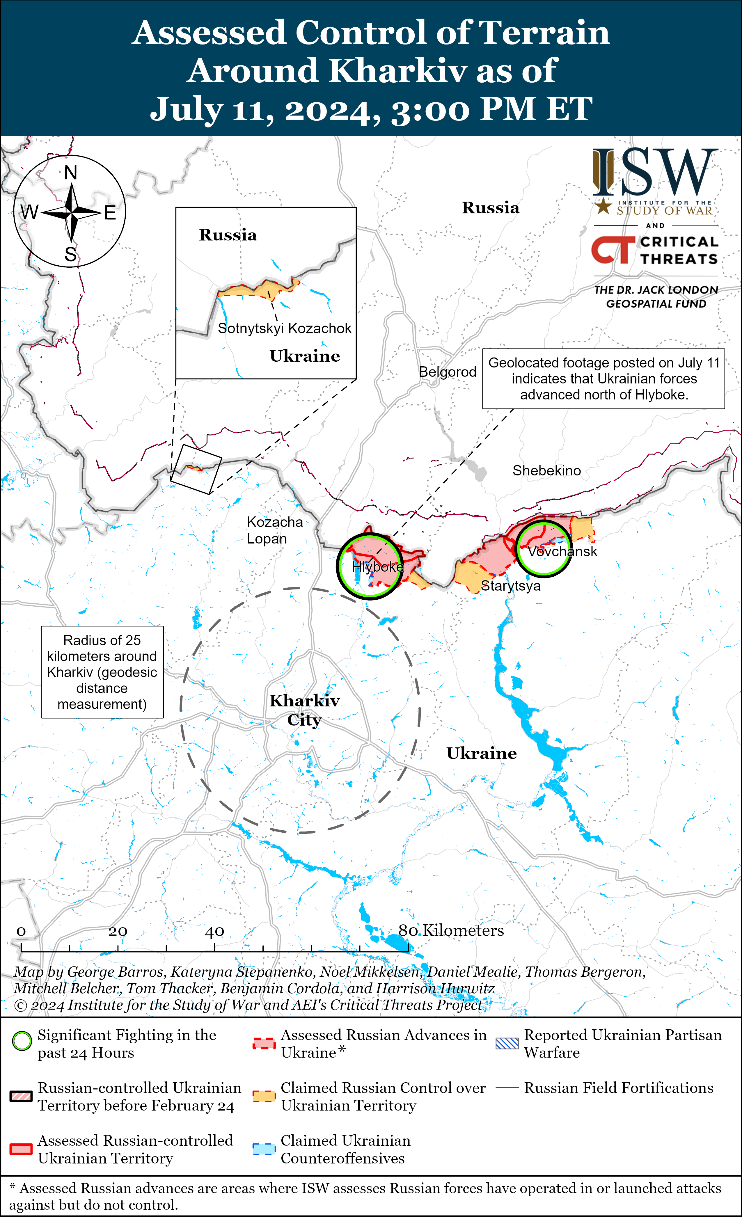 Карта боевых действий.