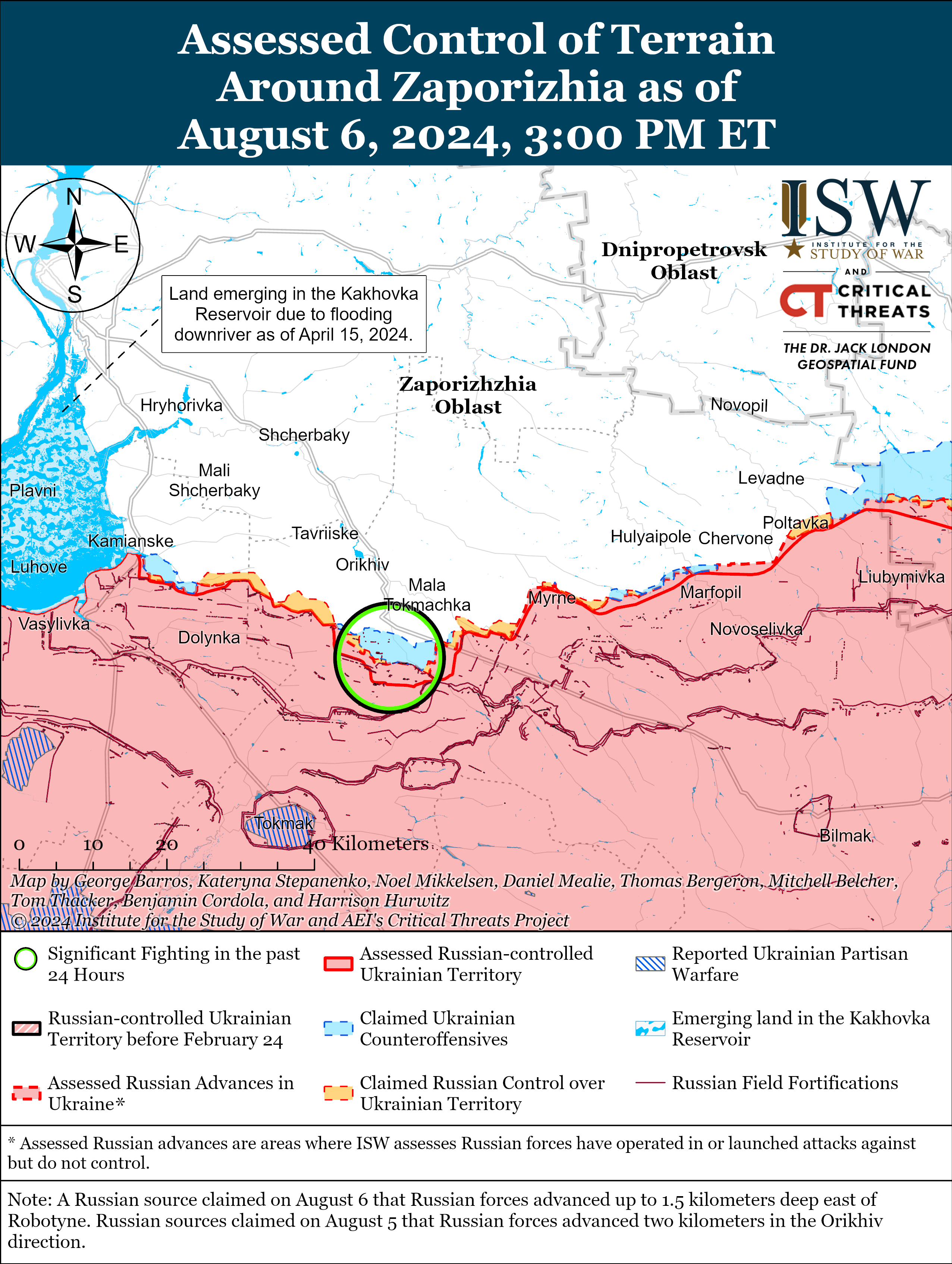 Карта боевых действий.