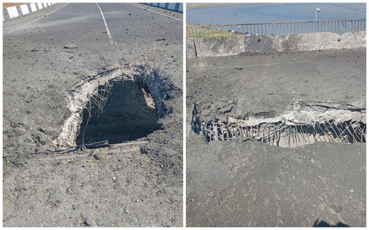 Дыры в Чонгарском мосту -