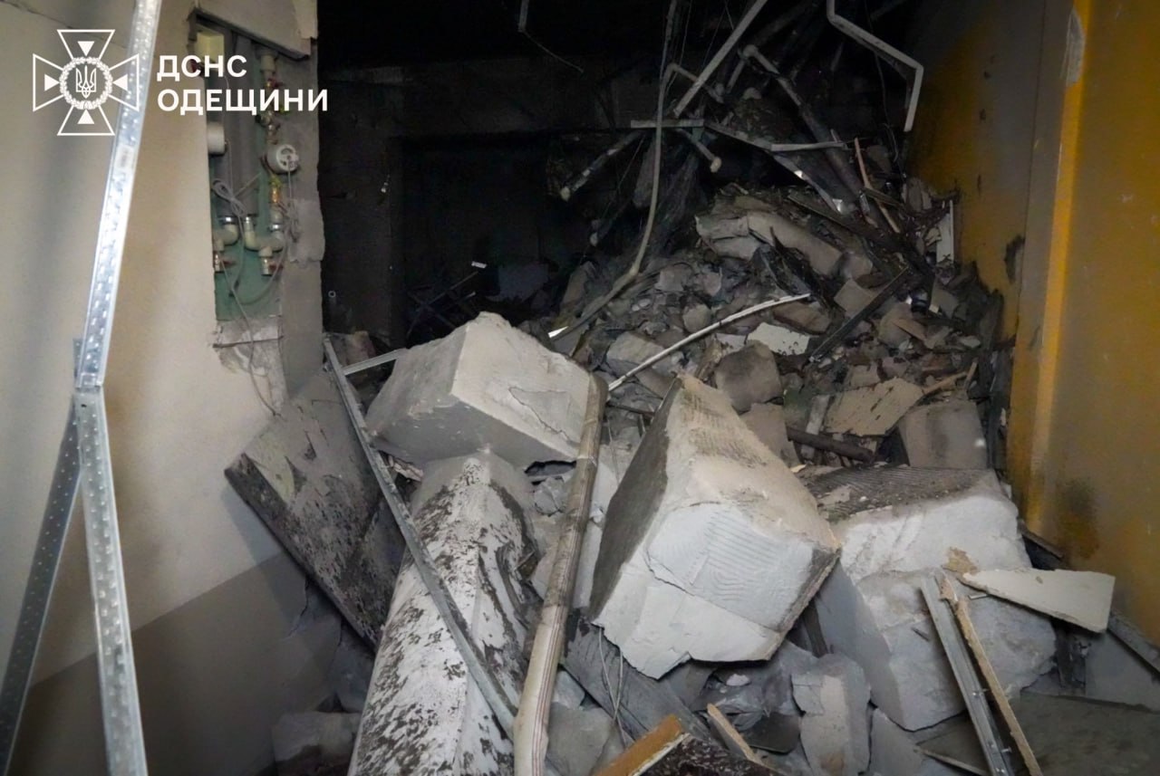 Массированная атака дронов по Одессе.