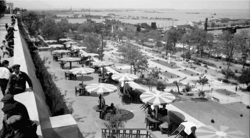 Склоны под Приморский бульваром в советское время