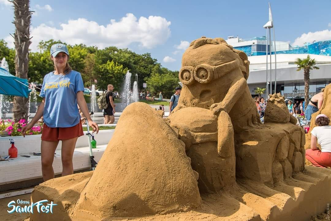 Скульптура из песка в Одессе. Фото: Odessa Sand Fest