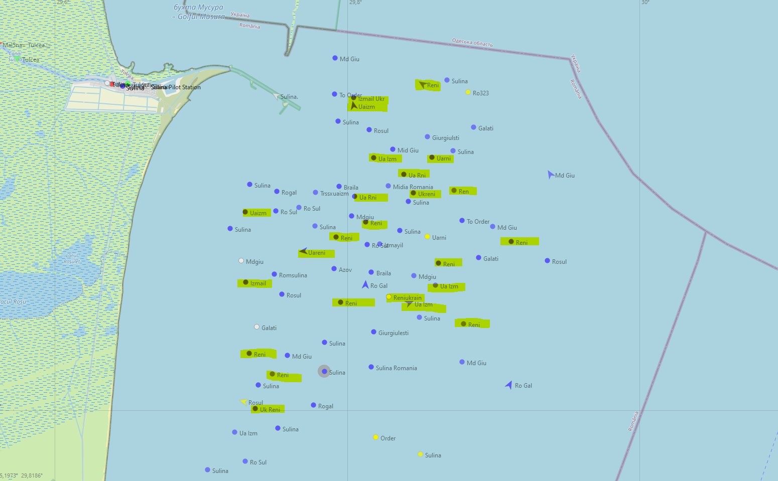 Cитуация в Сулинское устье Дуная.