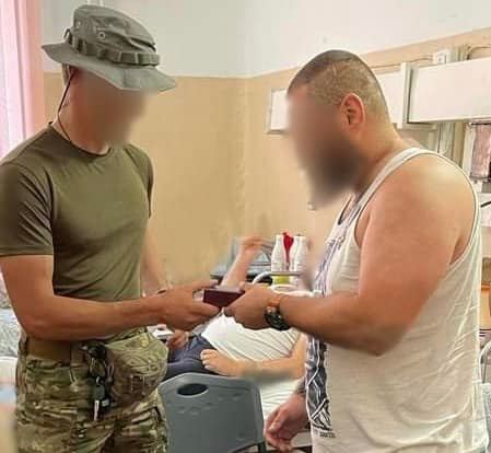 Боец бригады Одесской теробороны получил орден "За мужество".