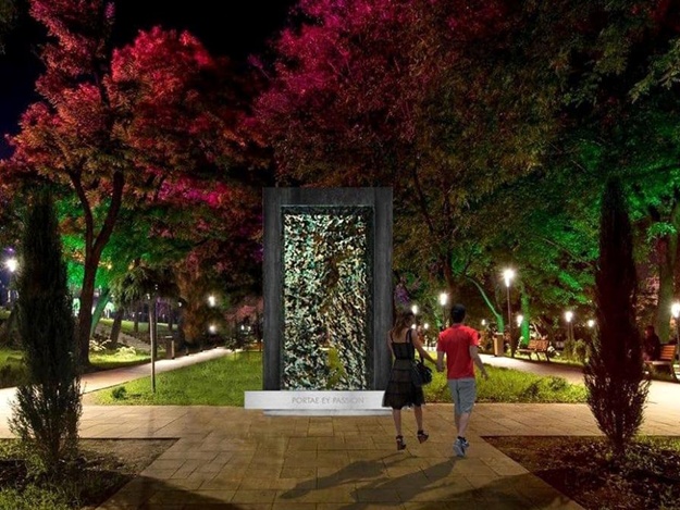 На фото визуализация будущей скульптуры в Греческом парке