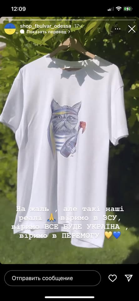 Такие футболки продавали на одном из официальных магазинов завода.