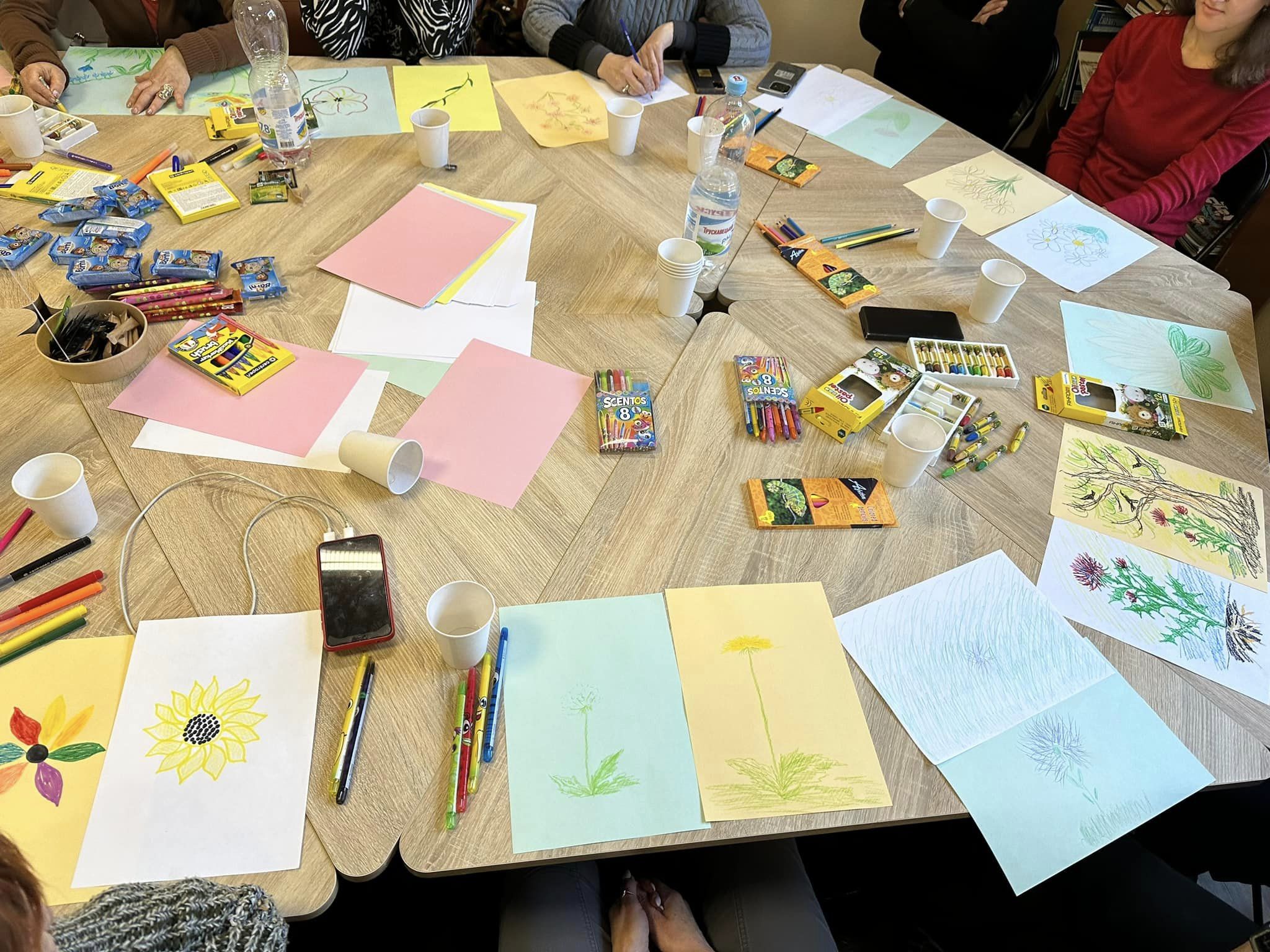 Занятия с детьми в библиотеке.