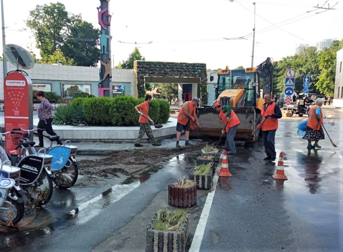 Последствия непогоды в Одессе. Фото: пресс-службы горсовета